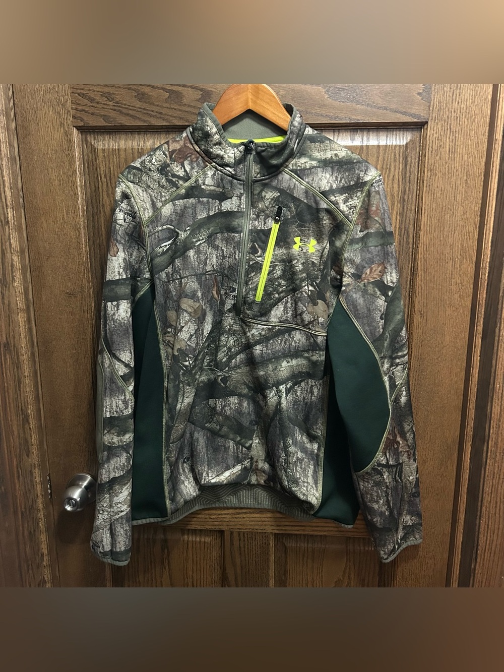 Under Armour Realtree Camo Pullover with Neon Accent